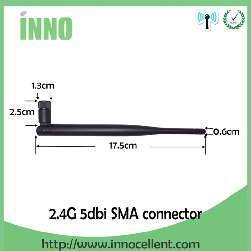 2.4 GHz Antenna wifi 5dBi SMA Male Connector PBX 2.4ghz antena wi fi 2.4G for Wifi Booster + 21cm ufl./ IPX 1.13 Pigtail Cable