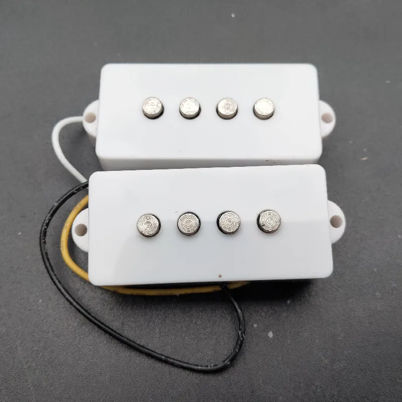 Open Type 4 string Precision P Bass Guitar Pickup For Electric Bass Guitar Parts White