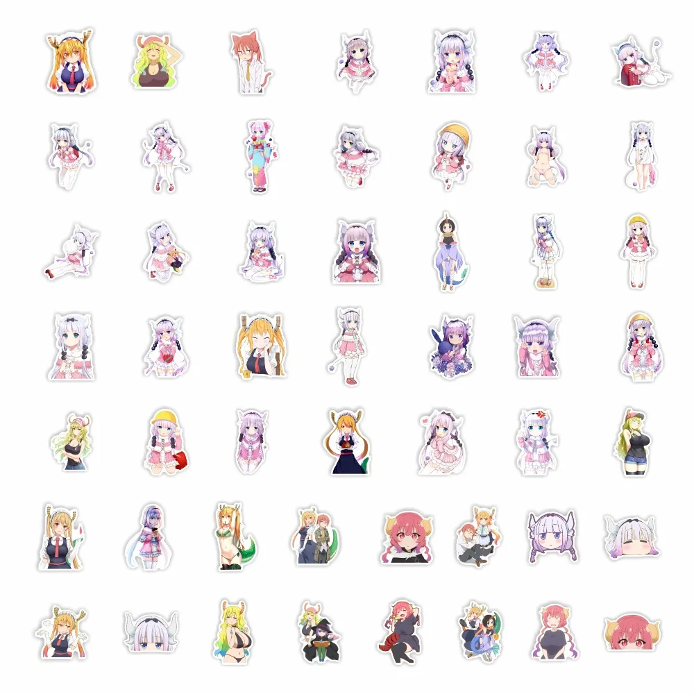 10/30/50Pcs Dragon Maid Stickers Waterproof Decal Laptop Motorcycle Luggage Snowboard Fridge Car Pegatinas