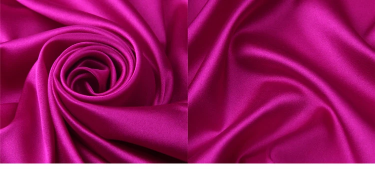 12 MM Silk Satin Fabrics For Sewing Per Meter Stretch Lycra Width 47