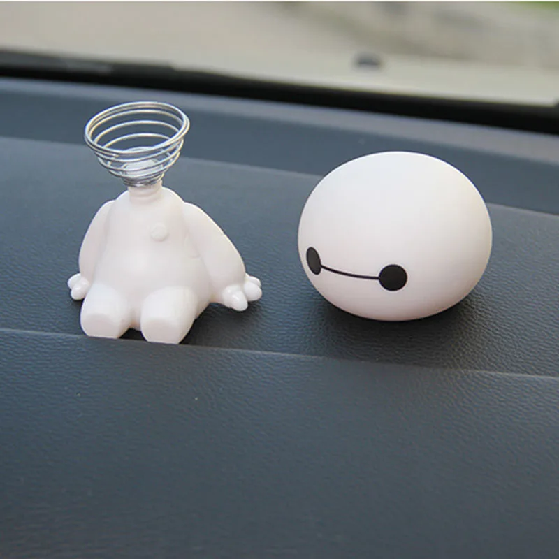 Disney Baymax Car Ornaments Shaking Head Doll Toy Cartoon Anime Figures Big Hero 6 Model Desktop Decoration Kids Toys Gifts