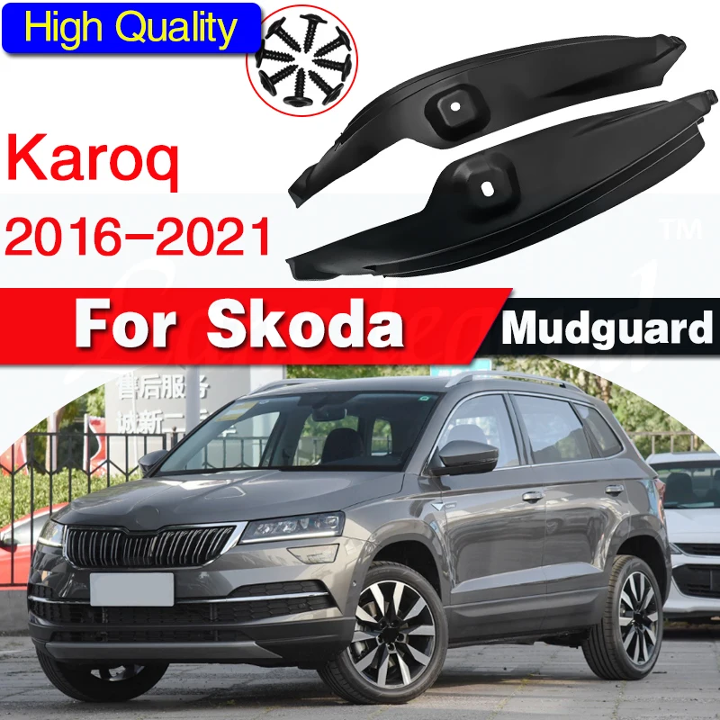 Fender for Skoda Karoq 2016 2017 2018 2019 2020 2021 Car Mudguard Anti Dirt Cover Front Rear Tire Mat Modification