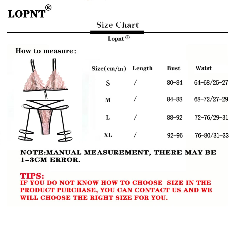 LOPNT 2021 New Sexy Lingerie Lace Perspective Split Halter Underwear Pink Print Hollow Bandage Erotic Bra Panties Set