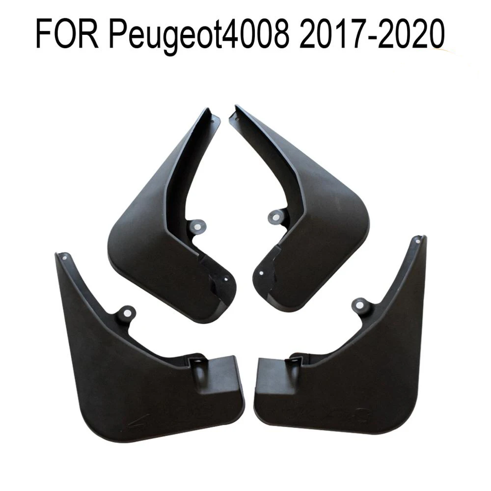 

4 Pcs Set Molded Mud Flaps Mudflaps Splash Guards Front Rear Mud Flap Mudguards Fender for peugeot 4008 2017-2021 YC101118