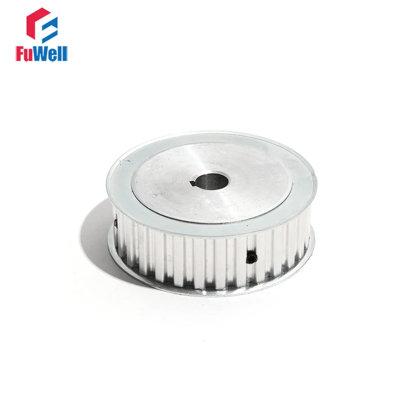 

L-40 L Type Toothed Belt Pulley with Keyway 21/27mm Belt Width 40Teeth Timing Pulley Aluminum Alloy Transmission Pulley