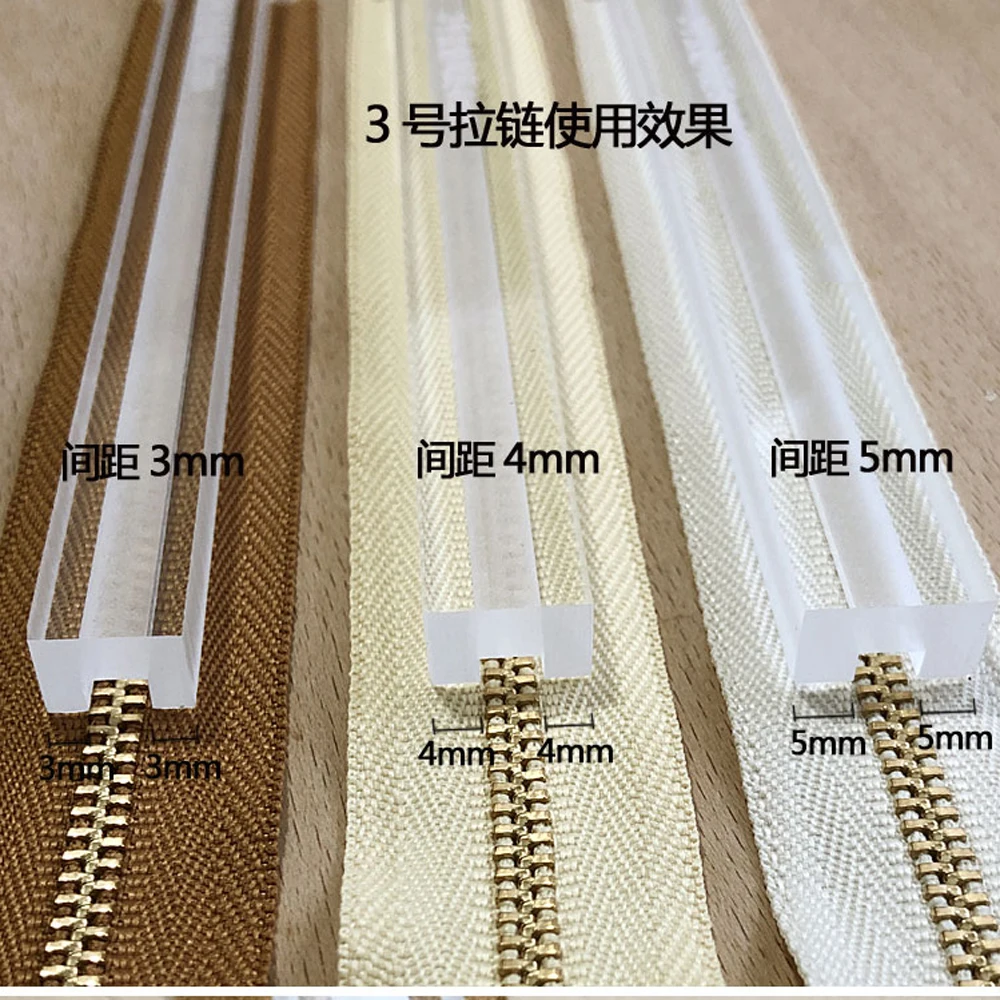 DIY leather craft 3# 5# zipper glue leak proof acrylic ruler 6pcs/lot