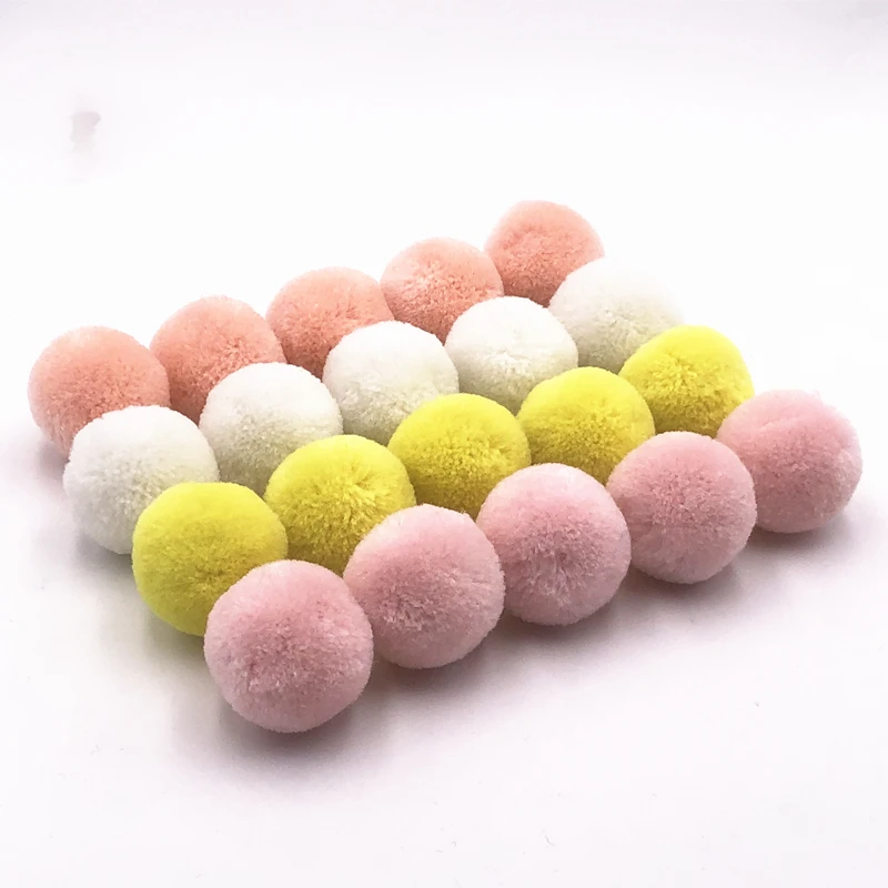 15mm/20mm/25mm/30mm/40mm/50mm Multi Size Mix Match Soft Pompones Fluffy peluche artigianato fai da te pompon Ball cucito decorare accessori