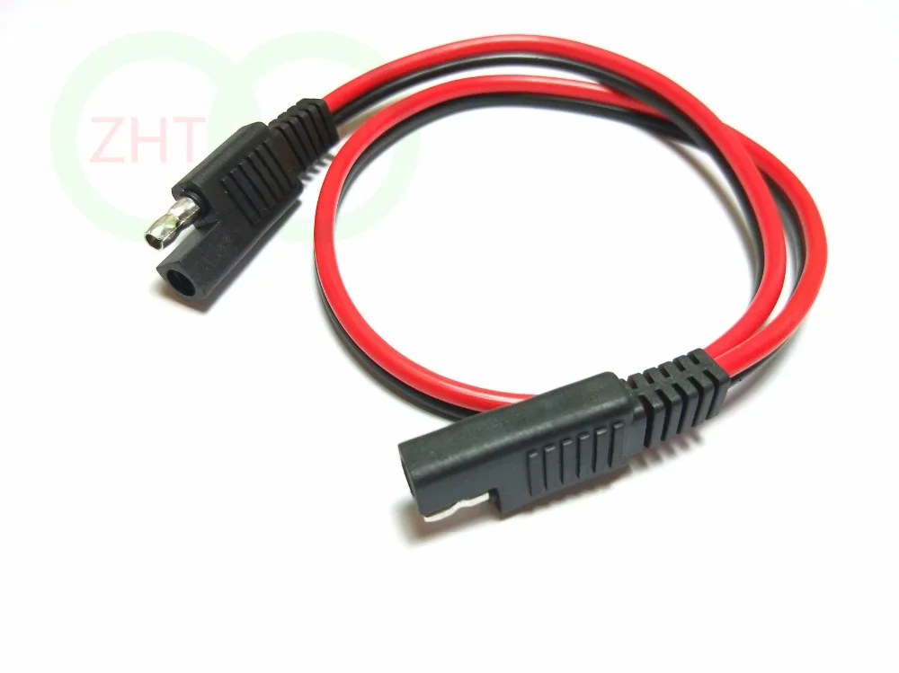 Imagem -04 - Cabo 50cm Sae para Sae 14awg dc Conector de Energia Automotiva Adaptador Novo 10 Peças Lote