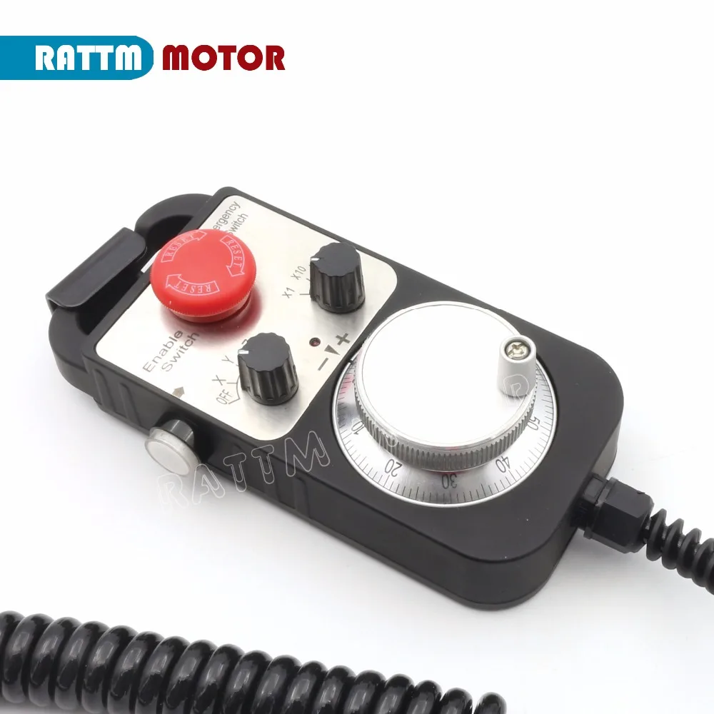 【BR US CZ】 4 Axis CNC Offline Motion Controller DDCS V4.1 + MPG Pendant Handwheel with E-Stop For Lathe Router Machine