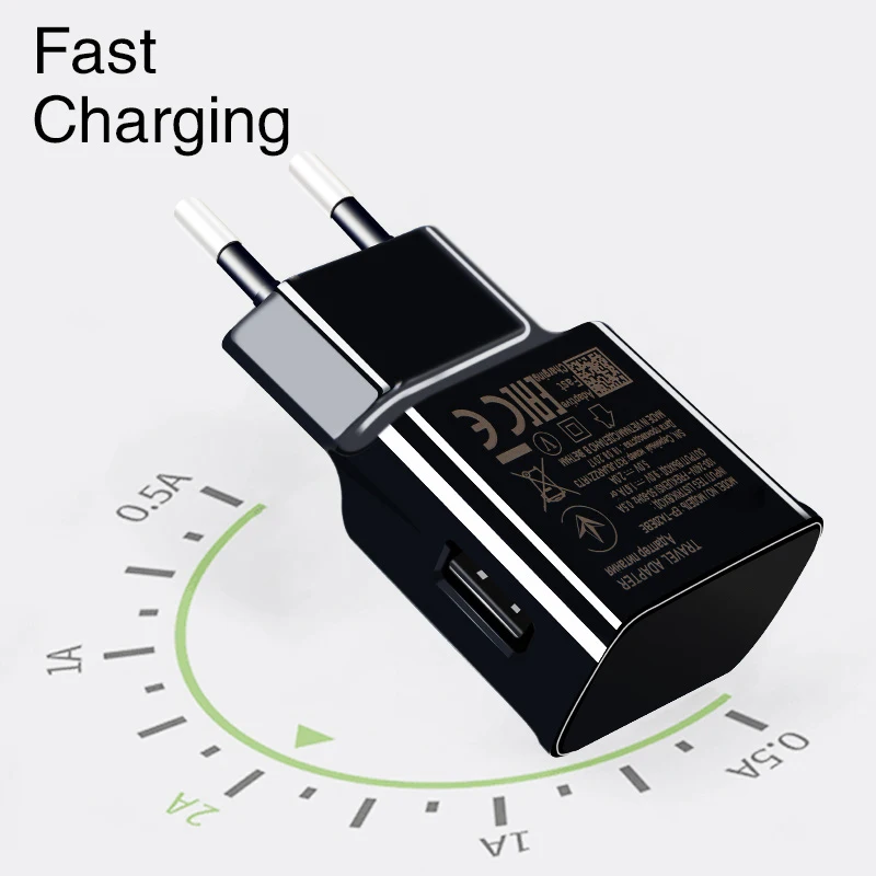 For Samsung Fast Charger QC 3.0 EU Charge Power Adapter Usb Cable For Galaxy J3 J5 j7 A3 A5 A7 2016 Note 4 5 S 2 S4 S6 S7 EDGE