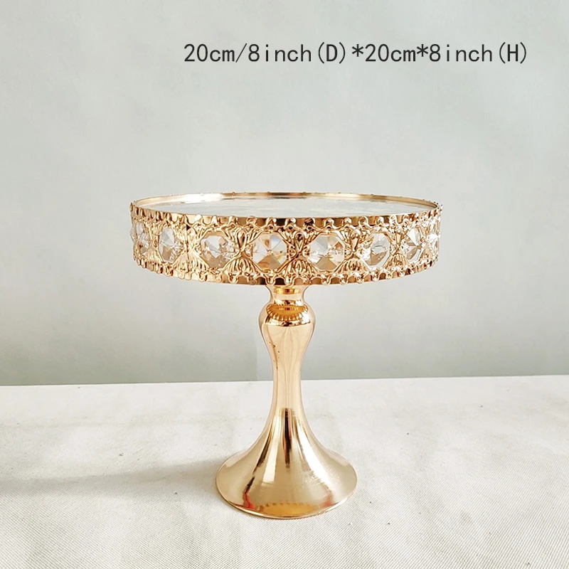Set 3 Alzate Per Torte In Metallo Dorato – Dimensioni Diverse, Impilabili, Doppio Uso - 2
