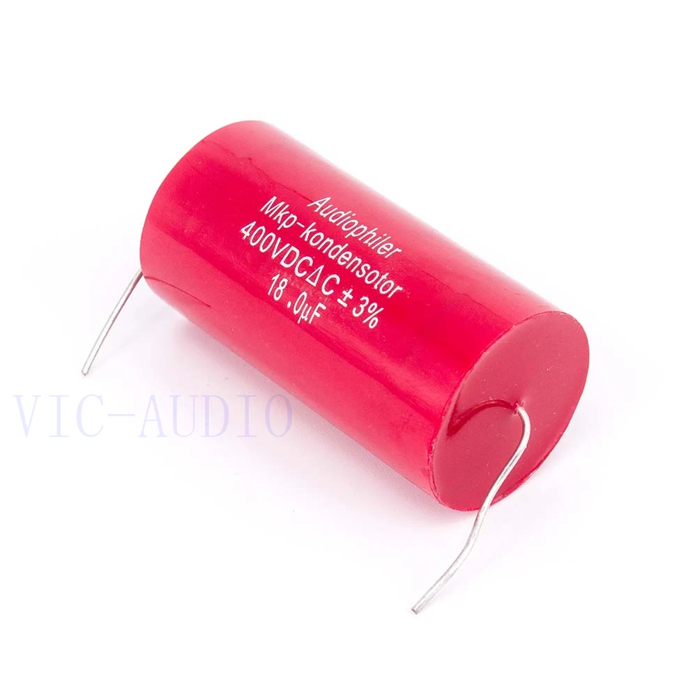 

1PC Audiophiler Mkp Capacitor 18uf 400V DC HIFI Fever Electrodeless Capacitor Audio Capacitor Coupling Frequency Dividing 18uf