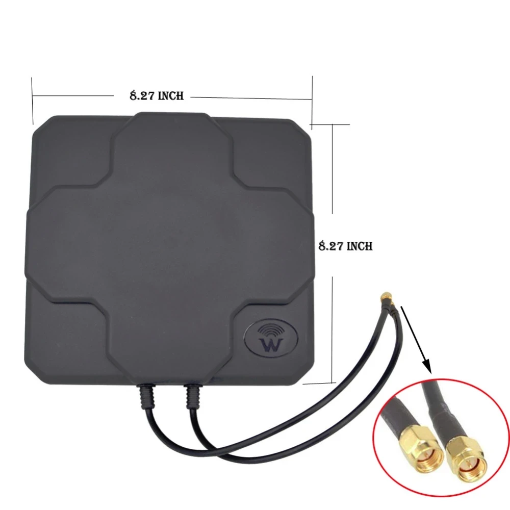 5 Meter Cable Outdoor External 4G LTE MIMO Antenna 2*22dBi Dual Polarization Panel Directional Antenne N Male Female/SMA Male