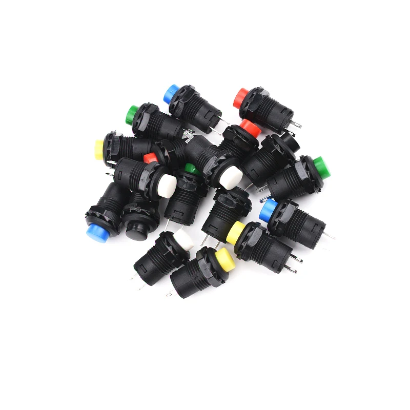 Self locking Momentary Push Button Switch DS-228 12mm Lock Latching OFF - ON Push Button Maintained Pushbutton Switches DS-428