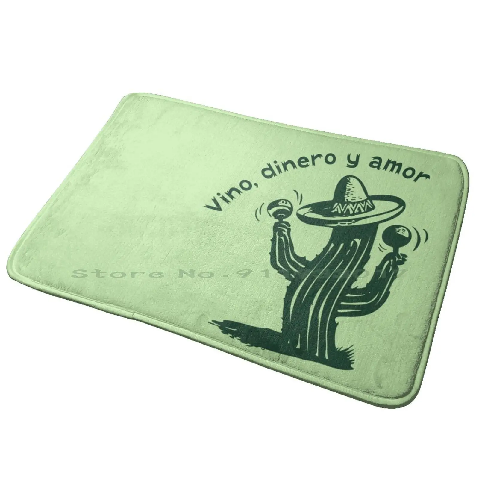 Vino , Dinero Y Amor Entrance Door Mat Bath Mat Rug Motorcycle Racer Rider 20 Anti-Slip Bedroom Kitchen Foot Mat Floor Carpet