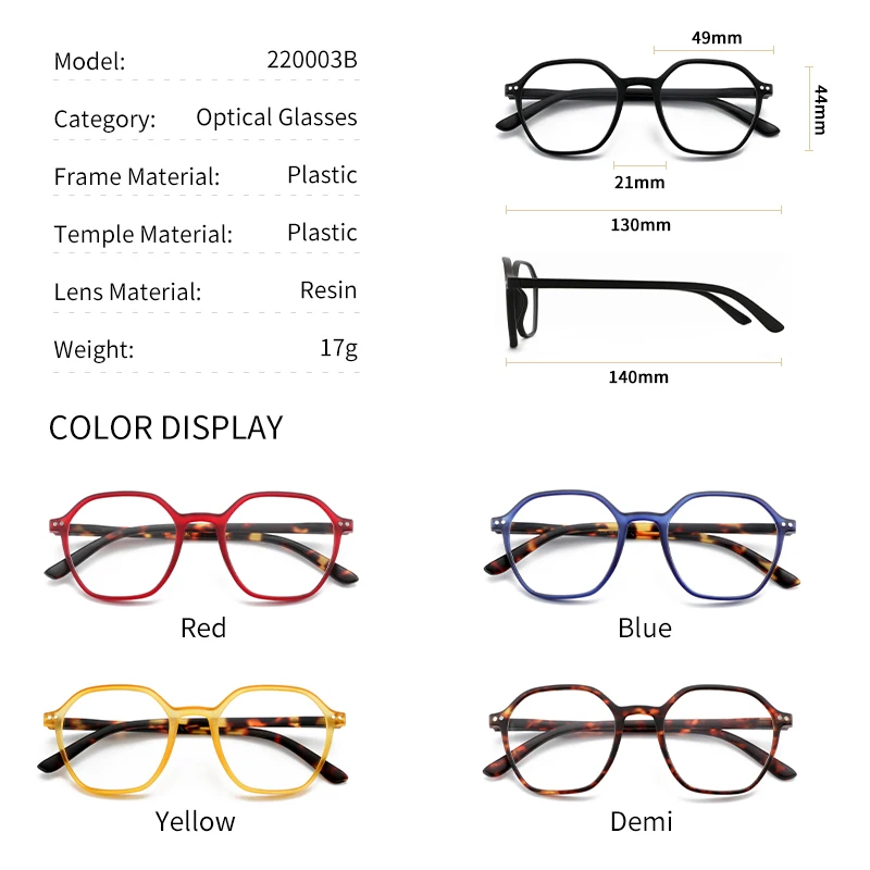 ZENOTTIC Anti Blue Light Blocking Glasses Men Women Hexagon Computer Gaming Spectacles Frame Oversize Optical Myopia Eyeglasses