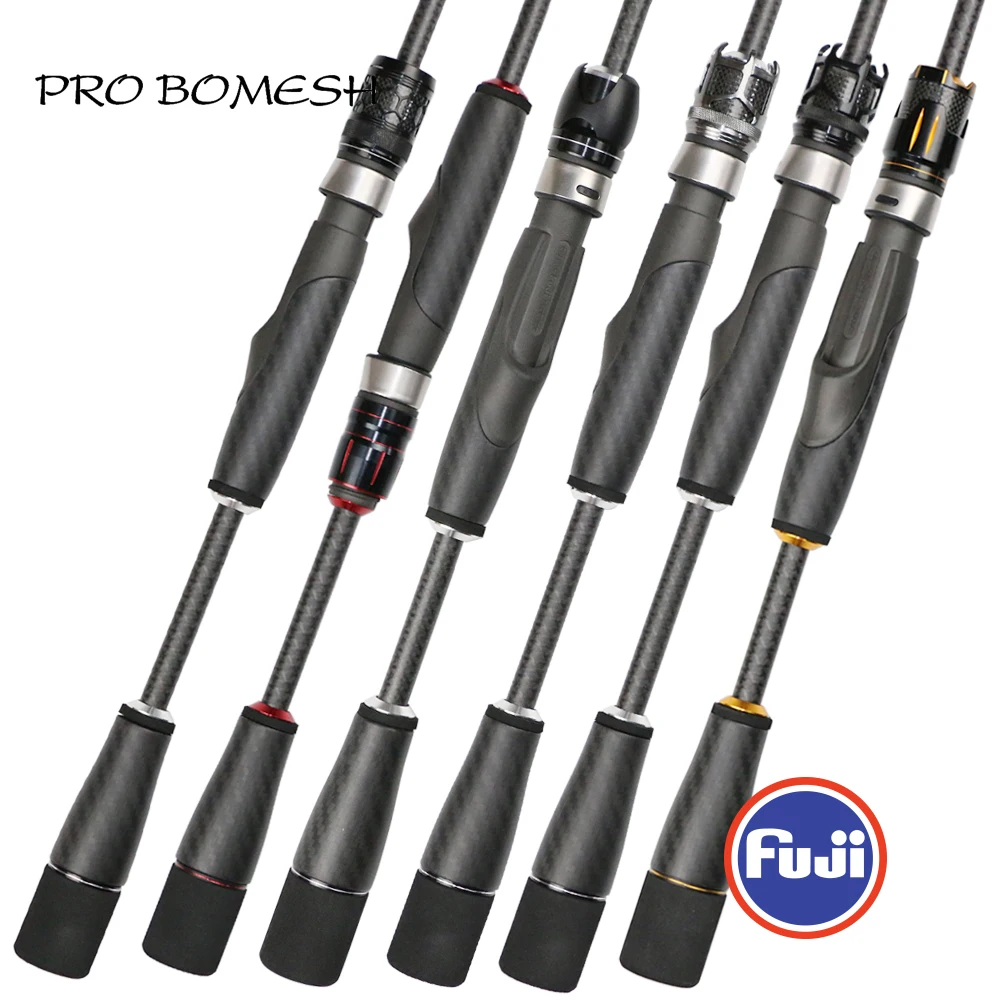 

Pro Bomesh 1Set Fuji 16# VSS Reel Seat Carbon Fiber Split Grip Butt Grip Casting Handle Kit DIY Fishing Rod Accessory