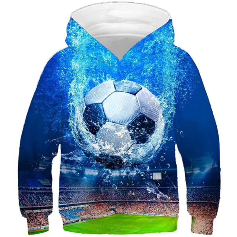 

2020 Autumn Kids 3D Hoodies Football Dolphin Galaxy Anime Moon Brand Design Boys Girls Hooded Sweatshirts Children Pullover Tops