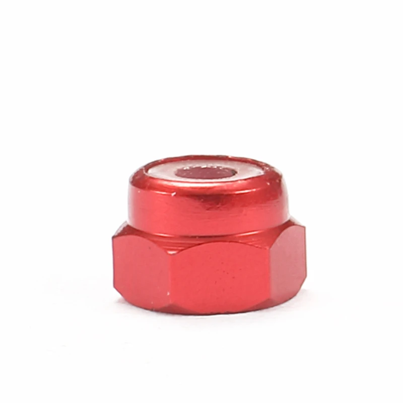 RFDTYGR Mini 4wd 2mm Aluminum Lock Nut Self-made Parts For Tamiya MINI 4WD 2mm Aluminum Lock Nut 19326 50Pcs /lot