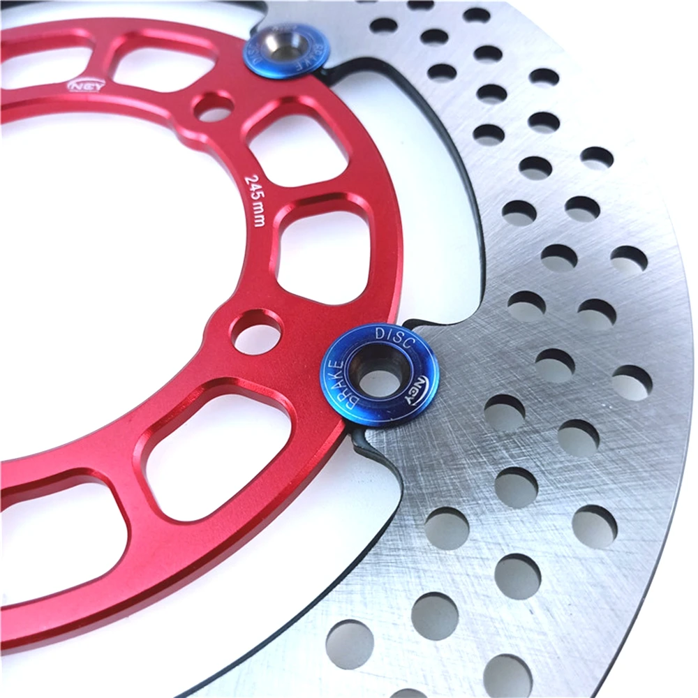 Universal Motorcycle CNC 5 holes Floating disc 245mm*58mm brake disc For Honda Yamaha BWS Rsz Jog Force Scooter Modification