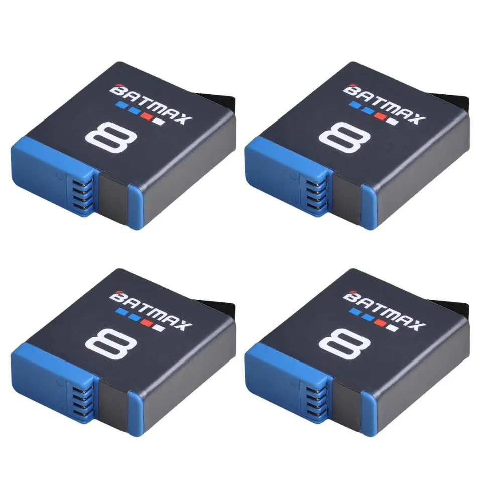 2X 1680mAh Battery for Gopro Hero 8 Black Battery Pack Akku AHDBT