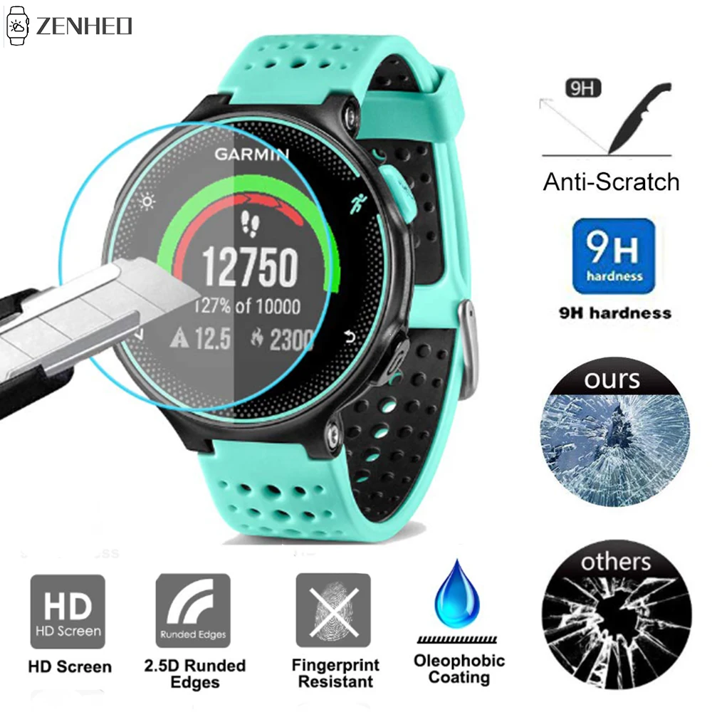 Tempered Glass Protective Film For Garmin Forerunner 220 230 235 620 630 735XT Watch Screen Protector Film