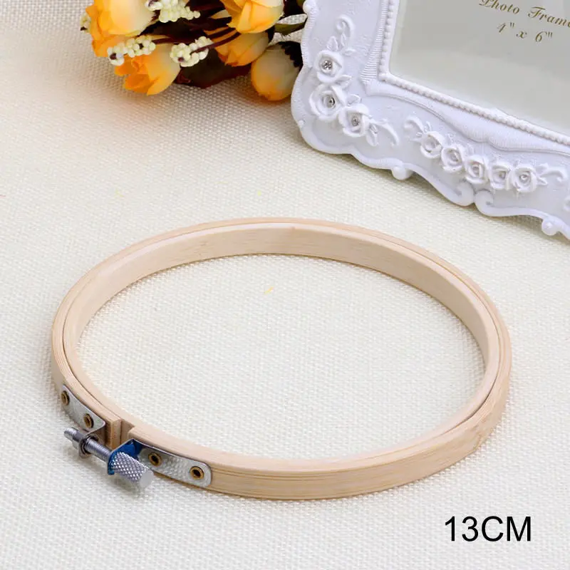 1Pc Embroidery Shed Sewing Tambour Frame Hand Show Embroidery Hoops Bamboo Wood Rings Embroidery Cross Stitch 13/15/20/25/30cm