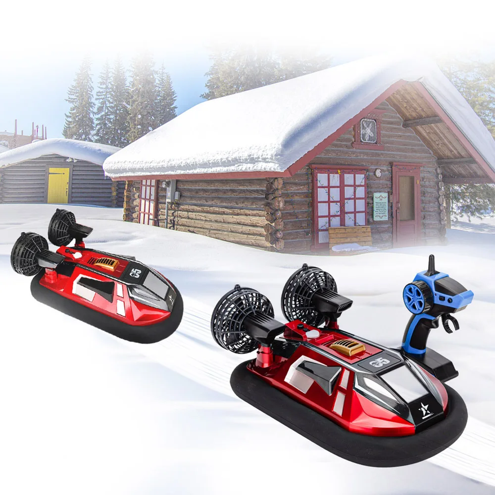 Remote Control Hovercraft Boat on Water Lake Pool Ice Snow Land 1/14 Scale 9.3mph (15kmh) RC Amphibious vehicle