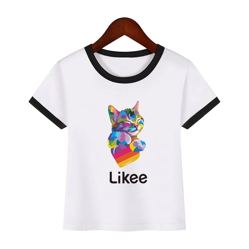 Hot Kids Likee Clothing Toddler Girl Tops love LIKEE T Shirt In Boys Girls Teenagers School T-shirts Kpop Casual Students Costum