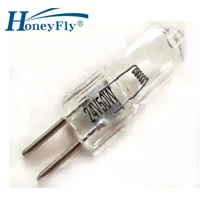 

HoneyFly 10pcs G4 Halogen Lamp 24V 20W 35W 50W Warmwhite Halogen Bulb Clear G4 Crystal Machine Tool