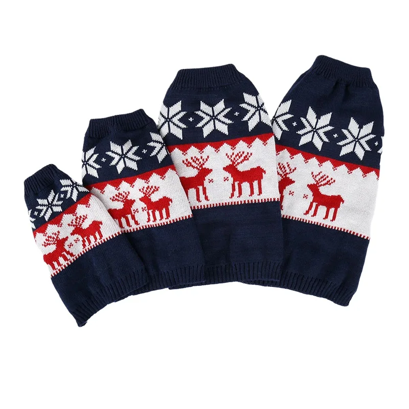 

Elk Cat dog sweater Small dog Clothes Winter Christmas Comfortable Warm Puppy Pet Knitwear Sweaters clothing for Cats dogs