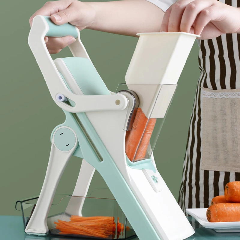 

Vegetable Cutting Artifact Kitchen Hand-operated Vegetable Cutter Lever Lemon Slicer Shredder Grater Meat Slicer