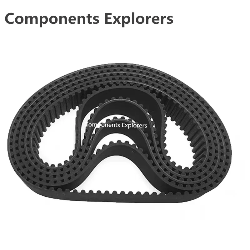 Correa de distribución HTD5M, longitud 180, 200, 225, 235, 240, 250, 255, 260, 265mm, ancho 10/12/15/20/25/30mm, HTD 5M, correas síncronas de bucle cerrado