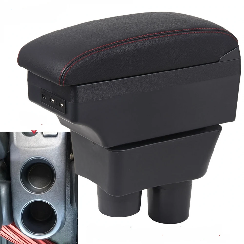 

For Nissan Almera Versa Armrest Box Car Center Console Storage Space Case Elbow Rest with Cup Holder USB Interface