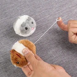 New 1PC Cute Cat Toy Plush Fur Toy Shake Movement Mouse Pet Kitten Funny Movement Rat Little Interactive Bite Toy