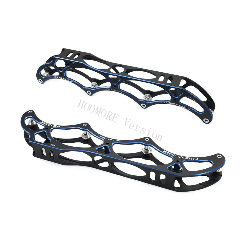 Ultralight 7075 Aluminum Alloy CNC Inline Speed Base with 4*110mm 110mm Race Roller Skates Frame 110 Chassis 195mm Mount 13.2\'\'