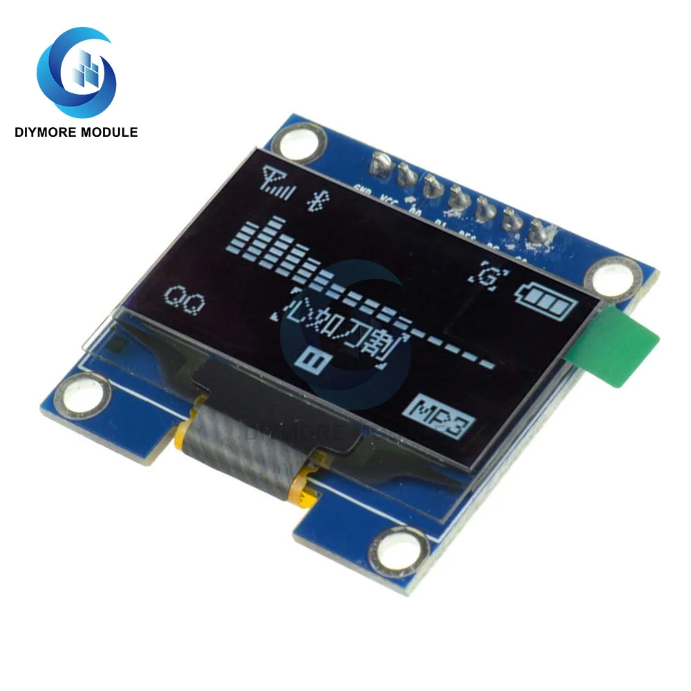 Modulo Display OLED da 1.3 pollici schermo LCD 128*64 colore bianco/blu 7 Pin IIC I2C interfaccia SH1106 Controller Driver per Arduino