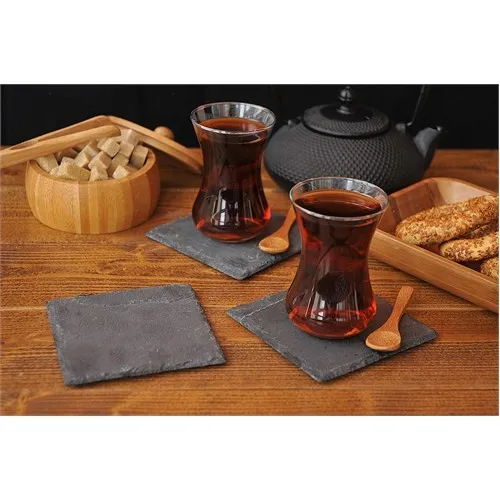 Bambum Fogo - 6'lı Stone Coaster (Square)