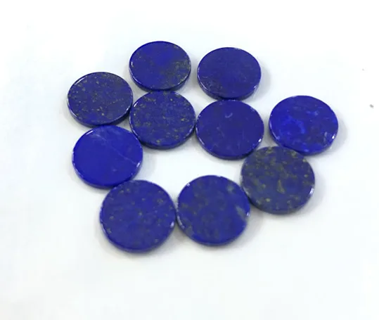 100% Natural Lapis Lazuli Bead Cabochon Round Gem Stone Jewelry Flat Cabochon Ring Face,Flat Bottom,5pcs/lot fress shipping