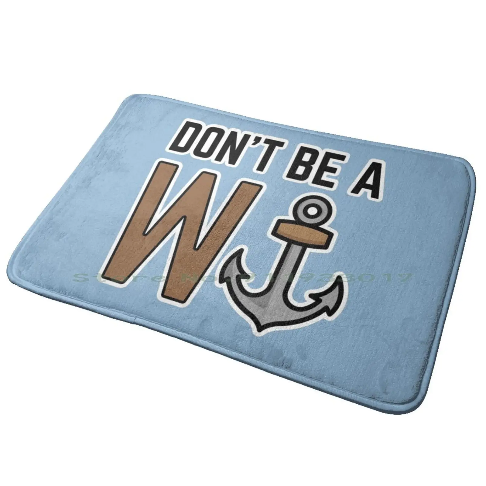 Don't Be A Wanker Entrance Door Mat Bath Mat Rug Bitcoin Litecoingold Litecoin Symbol Altcoin Blockchain Cryptocurrency Golden