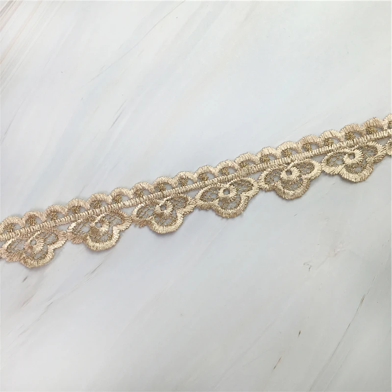 Lace Trim Ribbon Accessories DIY Embroidery Sewing Fabric Decoration Curtain Applique Jacquard Fringe Clothing Handicraft