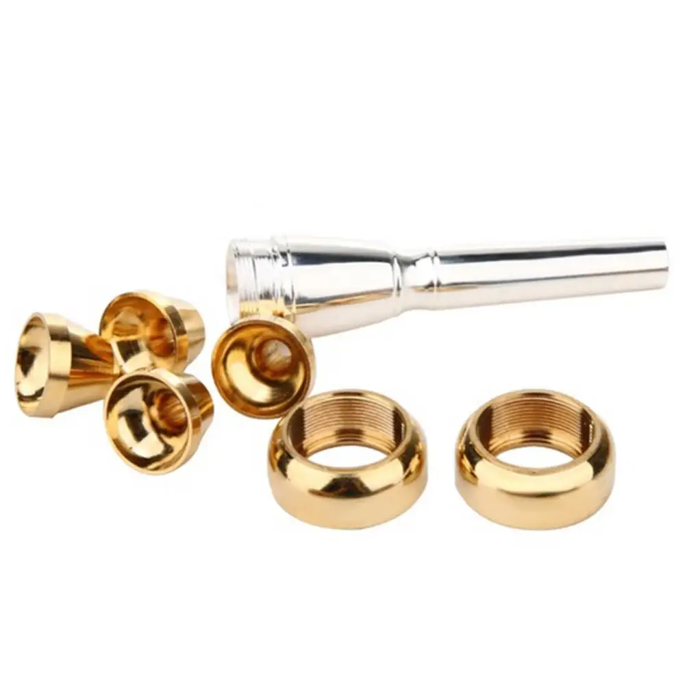 4 Size Professional Trumpet Mouthpiece Accessories for 3C 5C 7C 1-1/2C Nozzle Musical Trumpet Accessories Parts Finger Exerciser