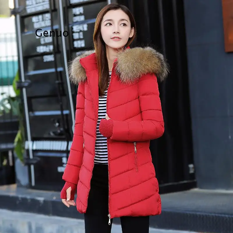 Big Fur Winter Coat Female Jacket New Hooded Parka Warm Winter Jacket Women Wadded Ladies  5XL Women\'s down jacket