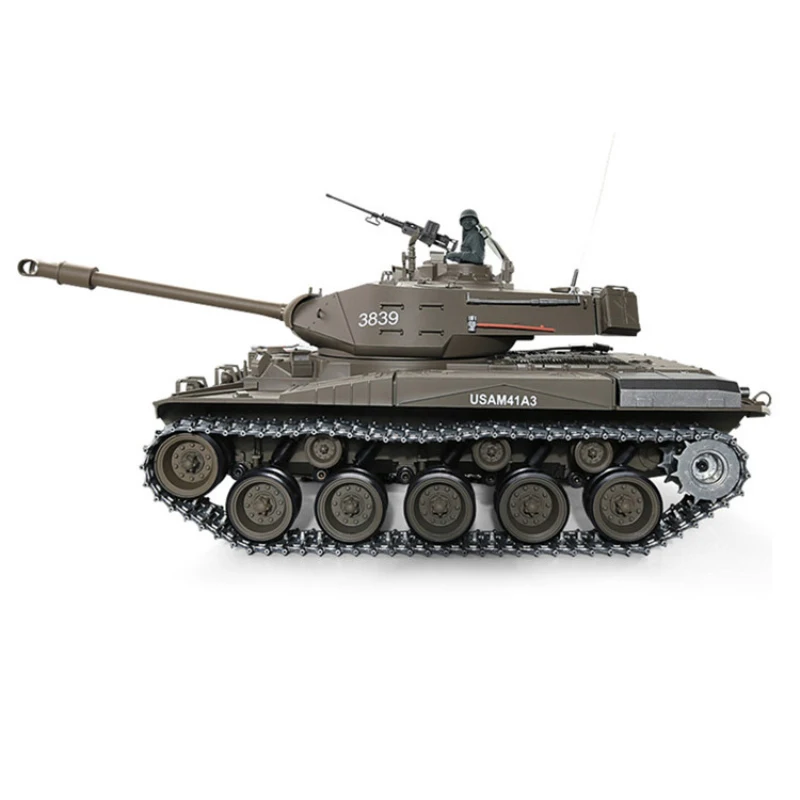 Large 1:16 High Simulation RC Tank (Metal Gear & tracks) 320 Degree Rotation RC Battle Tank For Children Toy Gift 10km/H