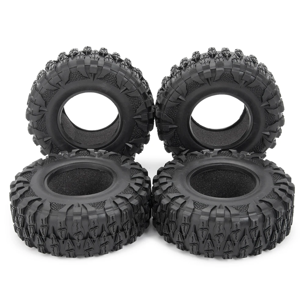 YEAHRUN 2.2 inch Rubber Wheel Tires OD 120mm dla TRX-4 Axial SCX10 II 90046 Wraith 1/10 RC Crawler Car Truck Model Upgrade Parts