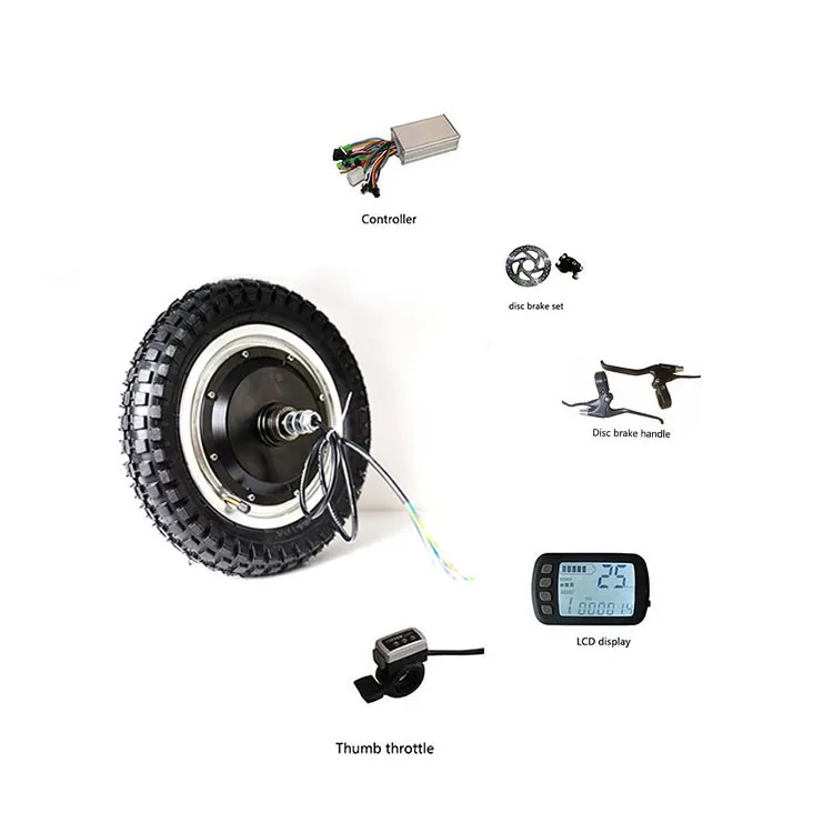 Full conversion kit 12 inch electric hub motor ,controller , throttle for electric bicycle