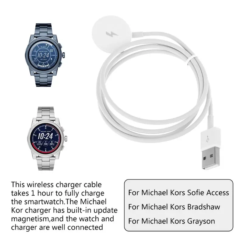 Portable Charging Stand Dock Watch Cable for Michael Access Smartwatch High Quality and Brand New