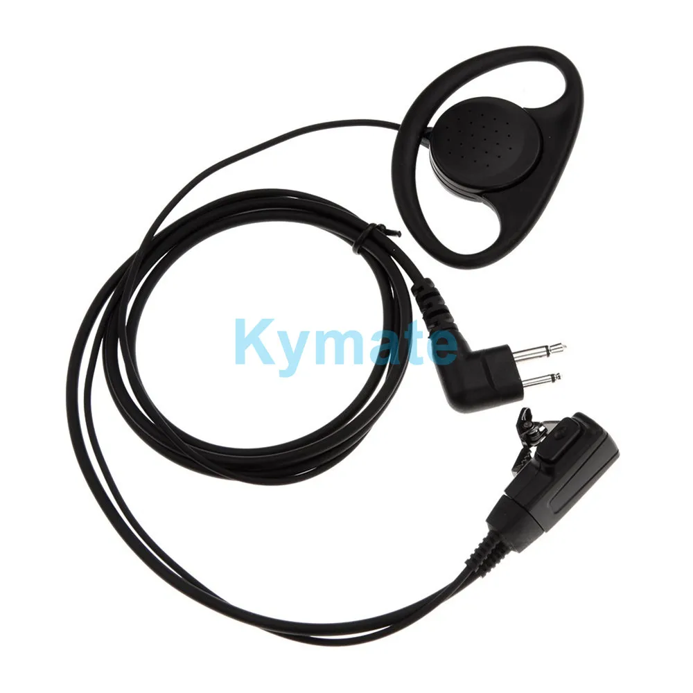 

D Shape Clip-Ear Ptt Headset Earpiece Mic For Motorola 2 Way Radios GP88S GP300 GP68 GP2000 GP88 GP3188 CP040 A8 2 Pin