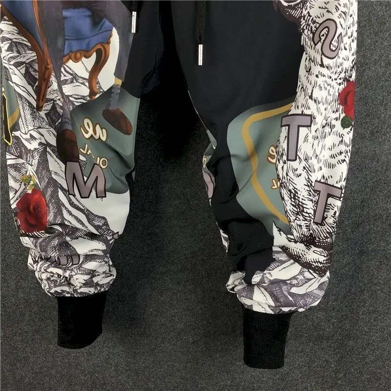 2024 Autumn Winter New Trousers Women Harem Pants Large Size Casual Pants Loose Korean Flower Leg Women Sweatpants Mne Trousers