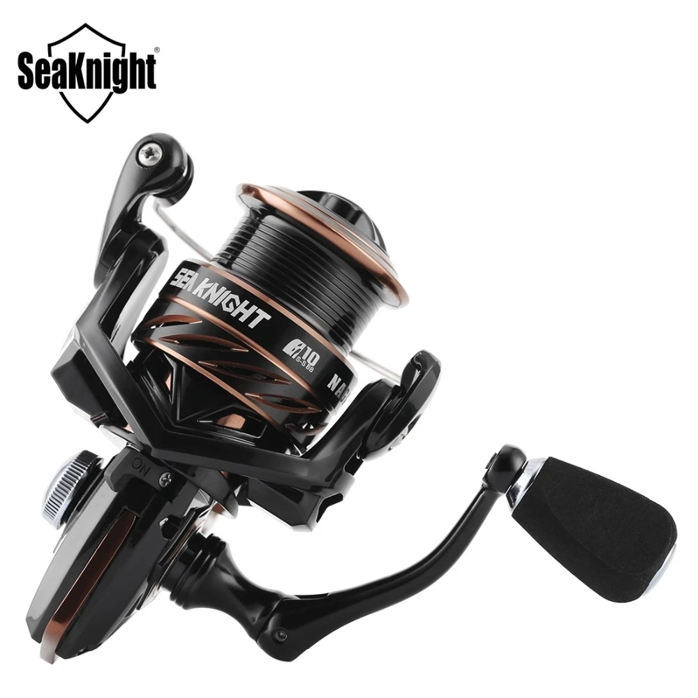 

NAGA II 5.2:1 Spinning Wheel Fake Lure 2500S 2000 3000 4000 5000 Metal Body Carbon Fiber Drag 9-15KG Fishing Reel SeaKnight